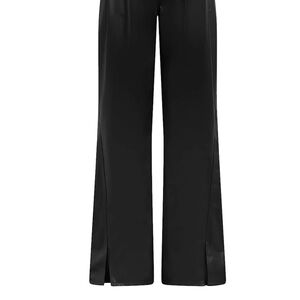 Hudson Jeans Black Faux Leather Wide Leg Pants